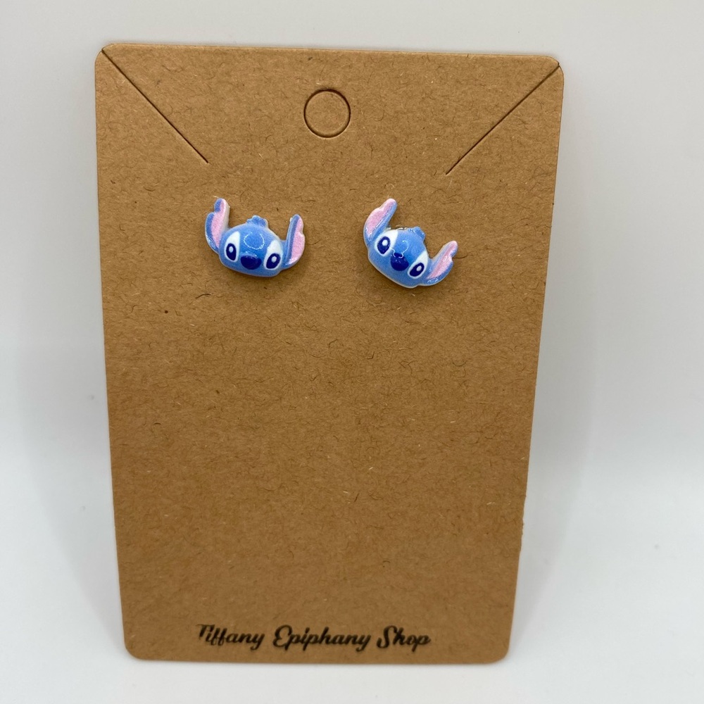 Disney inspired Stitch stud earrings petite Lilo and Stitch earrings NWT